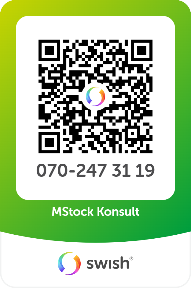 Swish QR-kod till MStock Konsult, nummer 070-247 31 19